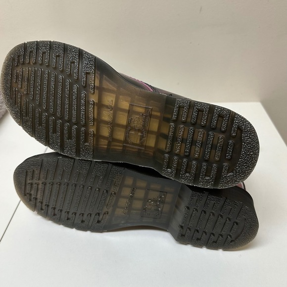 Dr. Martens Unisex 1460 Arcadia Boot Rub Off Black Pink Women's 12 Men's 11 - Picture 9 of 10